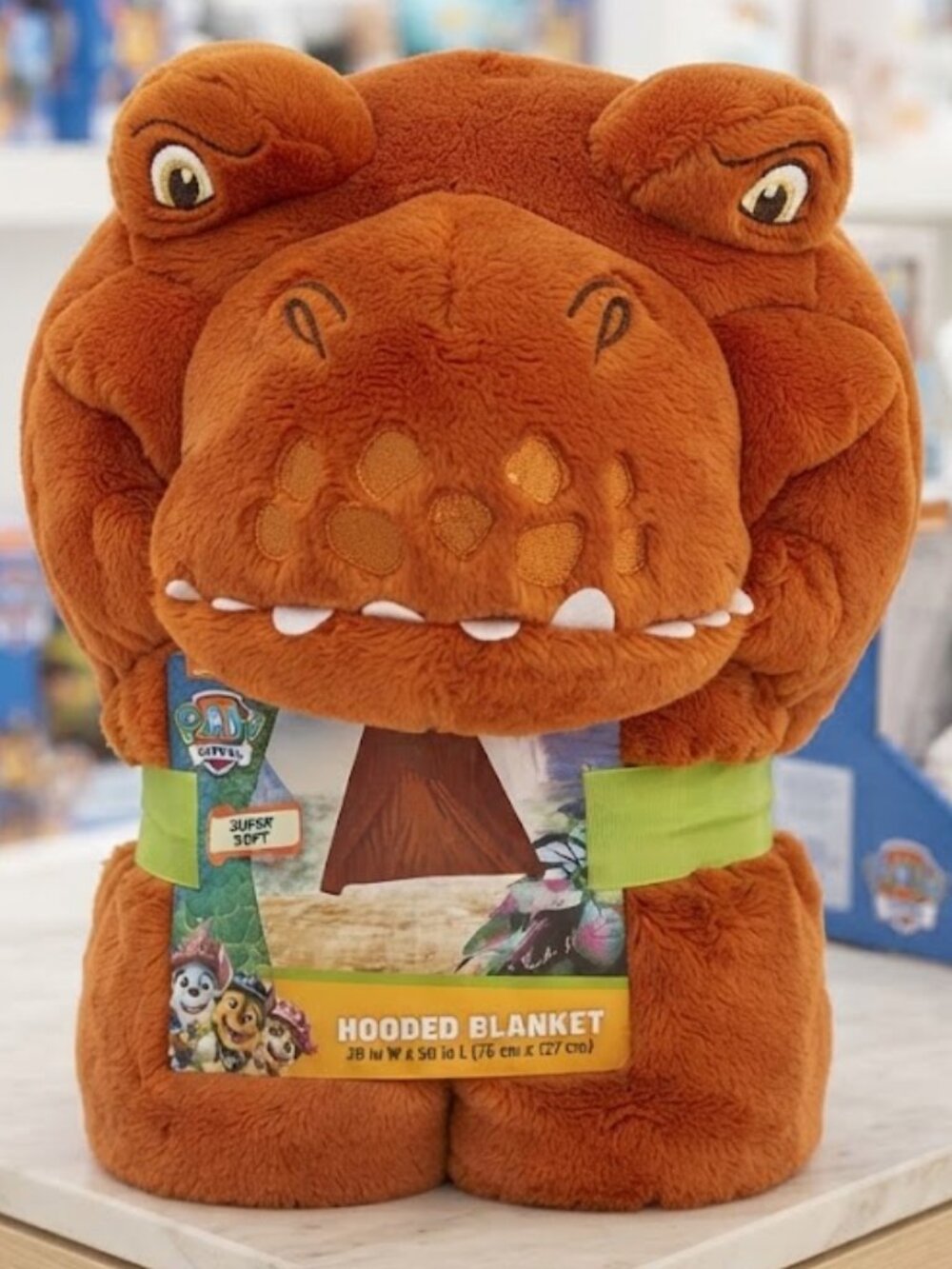 PAW Patrol Dino Movie Barkasaurus Rex Hooded Wearable Blanket NWT